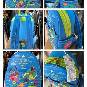 Disney Princess Marathon  Backpack - Blue and Lime
